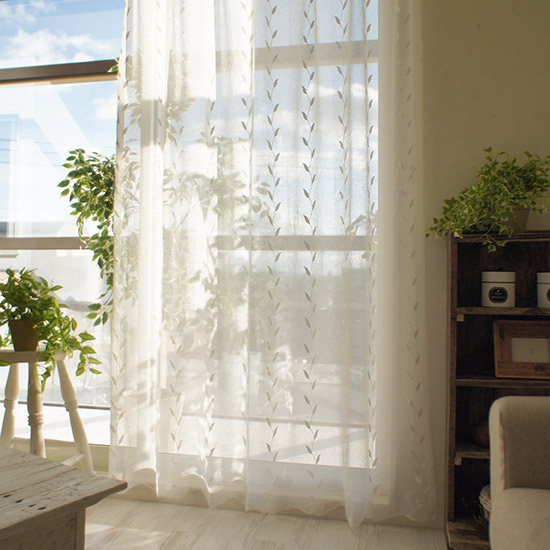 Embroidered Sheer Curtain